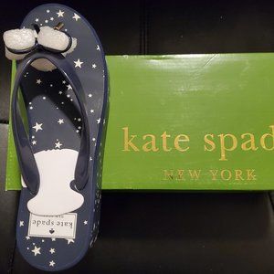Kate Spade New York Night Sky Wedge Flip Flop NWT